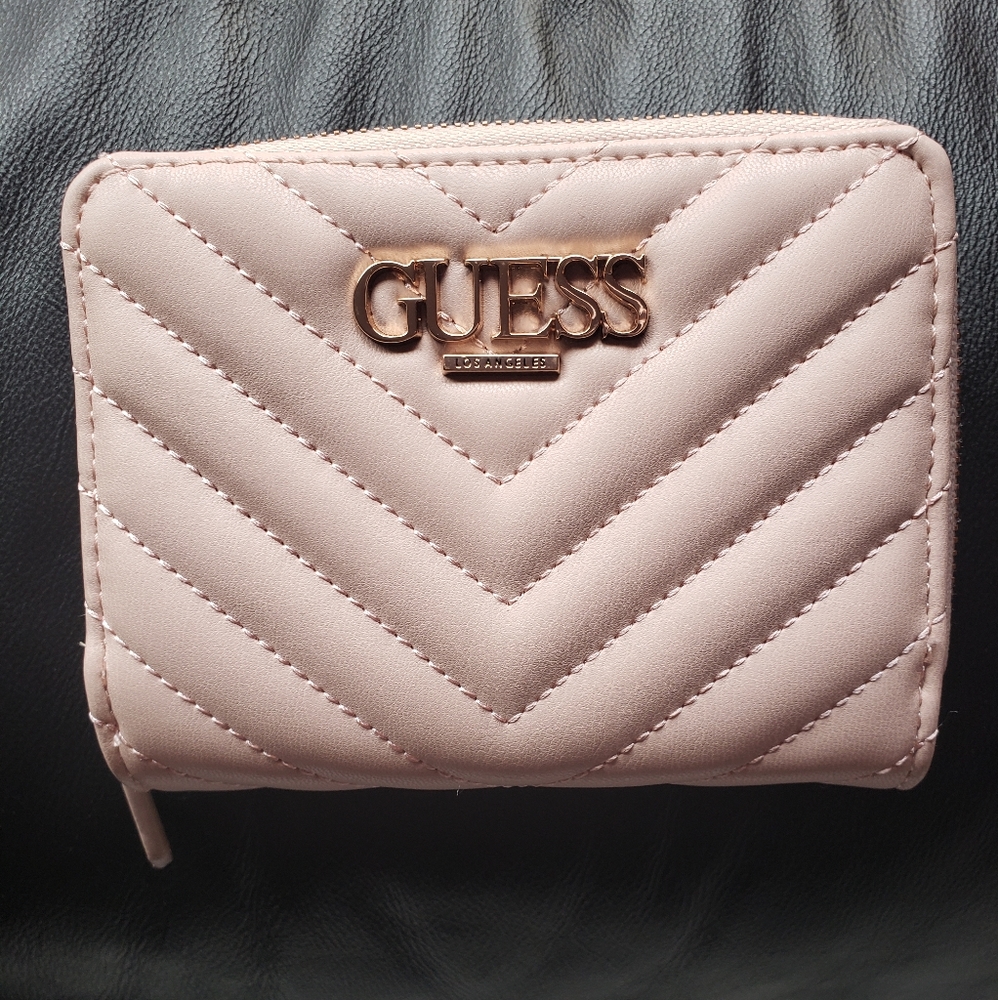 ❔ Guess - Candy Small Zip-Around Wallet - Blush❔